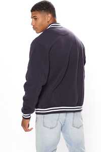 Veste de baseball universitaire pour hommes Veste de baseball d'hiver pour hommes Plus 100% laine Vestes d'université avec logo personnalisé - Product Image 4