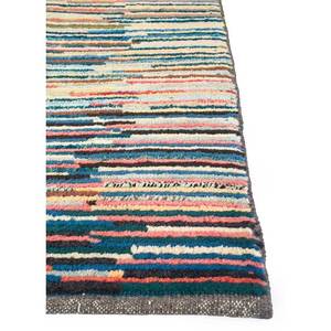 Tapis en laine rayés Nuray, noués à la main, pour entrée, couloir, maison - Pae-1358, motif puzzle abstrait, rectangulaire, tapis Jaipur US - Product Image 4