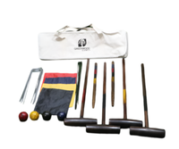 Jeu de croquet en bois durable de qualité supérieure, disponible en plusieurs couleurs, pour une utilisation en extérieur toute l'année