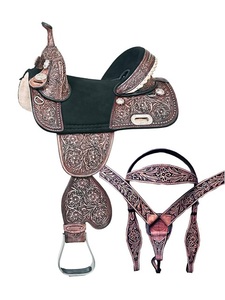 Selle Western en cuir véritable de qualité supérieure pour cheval Selle de course pour équitation Selle Western - Product Image 4