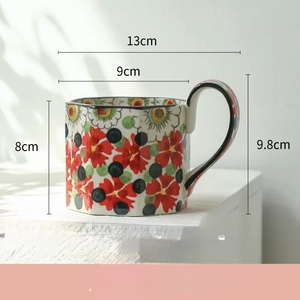 New creative modern geometric <b>large</b>-capacity ceramic mug breakfast <b>cup</b> milk water <b>cup</b> - Product Image 5