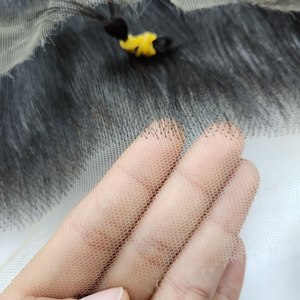 Cierre Combinado, Frontal - Trama, Cabello Humano Virgen 100%, Cutícula Alineada, Aspecto Natural, Color Oscuro a Claro - Product Image 2