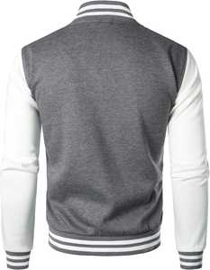 Men's Varsity Jacket Leather Sleeves and Body Custom College Style Letterman Baseball Coat - Product Image 4