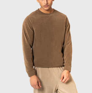 Sudadera básica para hombre Jersey de algodón cómodo Tejido de lana cálido Perfecto para ropa de invierno - Product Image 1