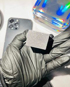 Colgante de Plata de Ley de Moda, Estilo Caja, Personalizado, Completamente Cubierto de Moissanita Blanca, Colgante con Certificado GRA, Joyería de Diamantes - Product Image 6