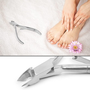 Pinza de uñas para cutículas de alto grado, acabado de espejo, cuchilla afilada, cortaúñas, pinza para uñas, punta de 3mm para uñas gruesas y encarnadas - Product Image 2