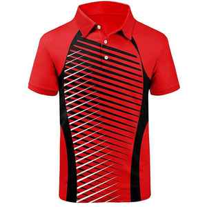 Sublimado impreso moda hombres ropa Polo camiseta al por mayor transpirable elegante buena calidad al aire libre Slim Fit gimnasio desgaste - Product Image 1
