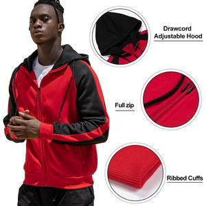 Sweats à capuche zippés pour hommes de qualité supérieure avec impression et personnalisation d'étiquettes brodées de logo de marque personnalisé pour des vêtements de plein air - Product Image 4