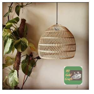 Lámpara Colgante de Mimbre de Bambú Hecha a Mano en Vietnam, Lámpara Colgante Ecológica para Sala de Estar, Cafetería, Hotel, Decoración de Interiores - Product Image 2