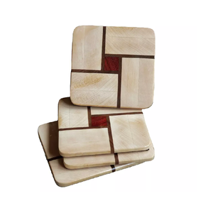 Dessous de verre en marbre en bois Hexagon Coaster pour cuisine Drinkware Tasses Hot Seller Accessoires en pierre personnalisés OEM classiques personnalisés - Product Image 3