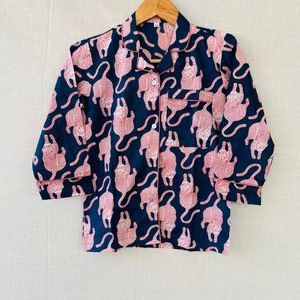 Nuevo Conjunto de Pijama de Algodón para Niños, Hermoso Conjunto de Pijama de Algodón Estampado Indio, Ropa de Dormir 100% Algodón - Product Image 1