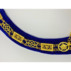 Collar de Cadena Metálica Redonda de Primera Calidad para Logia Masónica, Collar Masónico Chapado en Oro - Product Image 5
