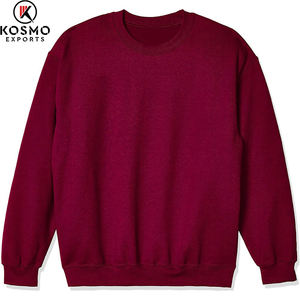 เสื้อสเวตเตอร์แขนยาวของผู้ชายสีทึบสำหรับฤดูหนาวสีพื้นย้อมสีล้วนพร้อมโลโก้แบรนด์ของคุณ - Product Image 6