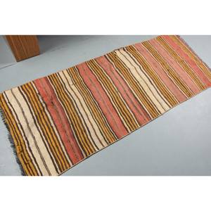 Modern Vintage Turkish Rug 24x58ft Beige <b>Red</b> Patchwork Large Area Woolen Rectangle <b>Latex</b> Backing Style Tabriz/Kilim 10mm - Product Image 2