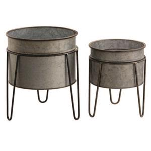 Maceta Redonda de Latón Martillado de Estilo Nórdico con Soporte de Alambre Negro, Maceta Metálica Grande Minimalista para Interiores, para Sala de Estar - Product Image 3