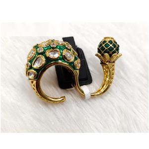 Anillo Kundan elegante más vendido, joyería tradicional para festivales y celebraciones, uso disponible en suministro mundial - Product Image 2