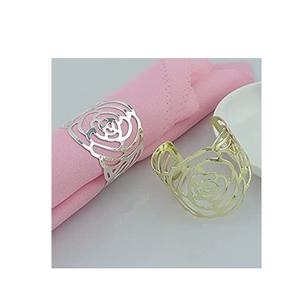 Rond de serviette en acier inoxydable pour décoration de table de fête de mariage Hôtels et restaurants Rond de serviette en acier inoxydable de table - Product Image 3