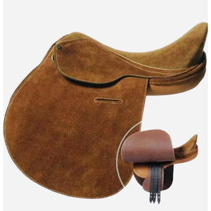 polo saddle durable leather riding seat designed for equestrian field practice <b>stable</b> balanced comfort and daily performance - Product Image 6