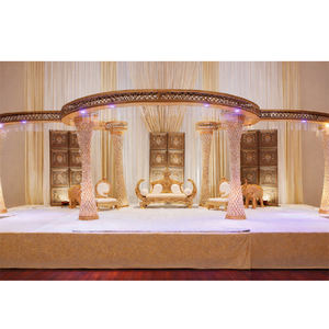 Mandap de Fibra de Vidrio para Bodas del Sur de la India, Colección de Coronas Elegantes de Lujo Indias para Ceremonias Hindúes, Fabricado en EE. UU. - Product Image 1