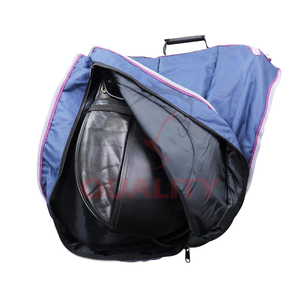 Sac de transport de selle anglais imperméable avec doublure rembourrée et poignées robustes protège la selle de l'humidité, de la poussière et des rayures - Product Image 3