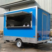 Remolque de Comida Móvil de Aluminio Usado, Totalmente Equipado |   Camioneta de Comida Rápida de 10 pies en OFERTA, Estilo Francés, 1 Año de Garantía, Resistente a la Oxidación 2