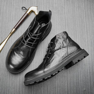 Chaussures Oxford en cuir de vachette pleine fleur avec talon amorti et design antidérapant, chaussures habillées pour hommes, chaussures en cuir - Product Image 5