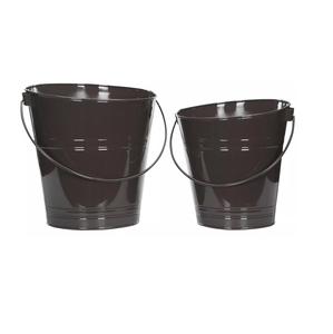 Ensemble de 3 jardinières murales modernes en métal pour l'intérieur et l'extérieur, pots de jardin verticaux demi-ronds en fer zingué pour balustrade de balcon - Product Image 4