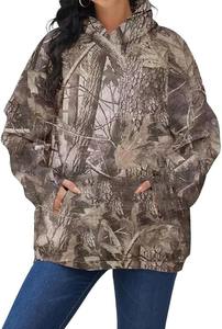 Nuevo Camo Luxury Women Hoodies Alta calidad Algodón Fleece Acid Wash Pullover Heavyweight Streetwear Boxy Fit Invierno Otoño - Product Image 3