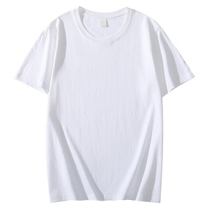 Camiseta de cuello redondo de poliéster 100% de alta calidad para hombre, Color sólido, impresión Digital de alta calidad, diseño de secado rápido, logotipo frontal en blanco - Product Image 4