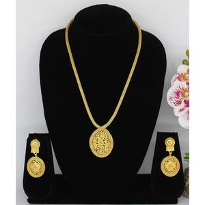 Joyería de oro de enchapado en oro, conjunto de joyería de estilo africano tradicional - Product Image 1