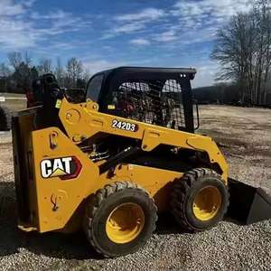 Minicargadora de dirección deslizante usada en buen estado, cargadora de dirección deslizante Cat 246D3 a la venta - Product Image 6