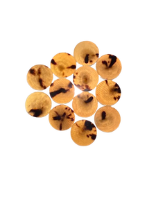 Botones de Cuerno de Búfalo Naturales de Alta Calidad, Redondos y Planos, Lavables, con Lentejuelas Reales, para Prendas, Camisas, Trajes, Exportados por Falak World - Product Image 3