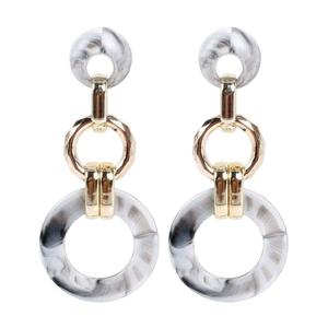 Juego de pendientes de madera hechos a mano, conjunto de pendientes de madera pulida en forma redonda de estilo europeo y americano - Product Image 6