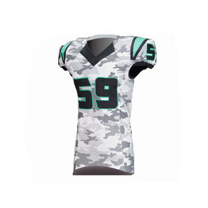 Hot <b>sale</b> Streetwear Trendy Football Shirt Embroidery Design Mesh Crop National Team American Football Jersey - Product Image 4