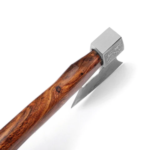 Hacha Vikinga Ragnar de Acero de Damasco con Diseño Personalizado de Steel Craft International 2025, Nueva Hacha Industrial para Exteriores, Intrincada - Product Image 5