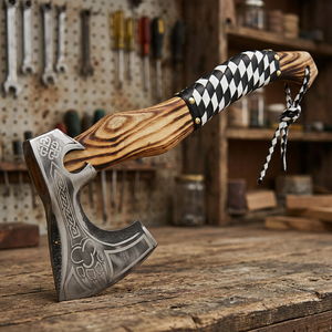 OEM Industrial Grade High Carbon Steel Tomahawks <b>Axe</b> Head Handmade <b>Wood</b> Handle Cutting Applications - Product Image 2