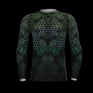 Personalizado de manga larga Urf 50 Rash Guard Totalmente sublimación de alta calidad BJJ Rash Guard Hombres - Product Image 1