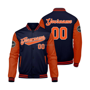 Everyday Custom <b>Varsity</b> <b>Jacket</b> Stand Collar Letterman Style Embroidery Decoration Front Logo Summer Casual Outerwear MCACVJ-94 - Product Image 1