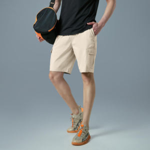 Men's Quick-Dry Polyester Shorts - <b>Stretch</b> <b>Cargo</b> Trousers with Zipper Pockets Streetwear Fashion for Outdoor Adventures Hot Sale - Product Image 3