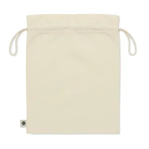 Sacchetto Regalo in Cotone Organico Ambra Medio, Borse Sportive Promozionali Sostenibili con Coulisse - Product Image 4