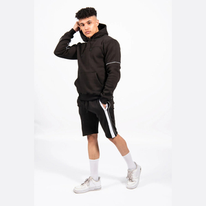 Ensemble de shorts d'été pour hommes grande taille en gros, 100% coton, séchage rapide, respirant, léger, sweat-shirt à cordon de serrage, short - Product Image 5