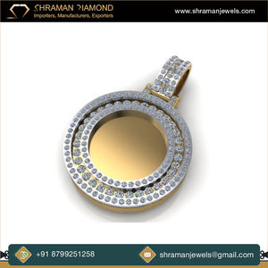 0.86 TCW DEF สี VVS ทรงกลมรูปทรง Unisex ภาพถ่ายที่กําหนดเองจี้เพชร Moissanite ในราคาที่สมเหตุสมผล - Product Image 2