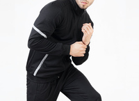 Chaqueta Ligera de Invierno, Cortavientos, Reversible, para Gimnasio y Uso Diario, con Logotipo Personalizado Serigrafiado, 100% Algodón, Corte Regular, con Cierre, Estilo Jogger