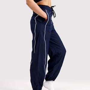 Pantalon cargo dames taille haute jambe large pantalon respirant coton décontracté printemps léger pantalon pour femmes vente en gros - Product Image 5