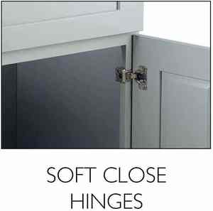 Fabricantes de Muebles de Cocina de Madera Maciza, Mueble de Baño Moderno con Lavabo Integrado - Product Image 4