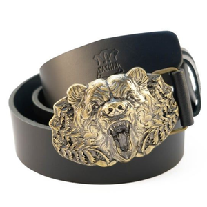Ceinture de cowboy en cuir repoussé avec boucle argentée ornée. Disponible au prix de gros du vendeur indien - Product Image 5