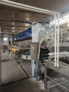 Full Automatic Baking Bread Food Making Continuous Production Line Machine For Burger Loaf Toast Hot Dog Bakery Factory