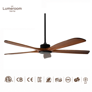 Ventilador de Techo de Madera de 60 Pulgadas Sin Luz con Control por Aplicación, Ventilador de Techo Moderno con Motor DC para Sala de Estar o Patio, Disponible en EE. UU. - Product Image 1