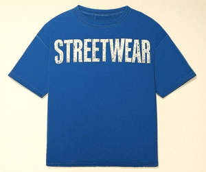 Camiseta holgada informal para hombre 100% algodón 280gsm | Diseño de logotipo frontal | Camiseta de punto transpirable para el verano - Product Image 1