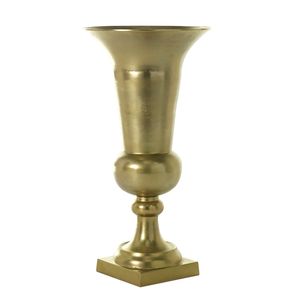 Jarrones y Columnas de Metal Dorado de Alta Calidad para Centros de Mesa de Boda, Precio al por Mayor, Nuevo Jarrón de Piso - Product Image 3